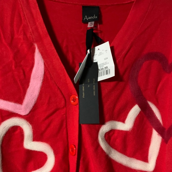 NWT Aaeda Novelty Cardi Size XL - Picture 2 of 3